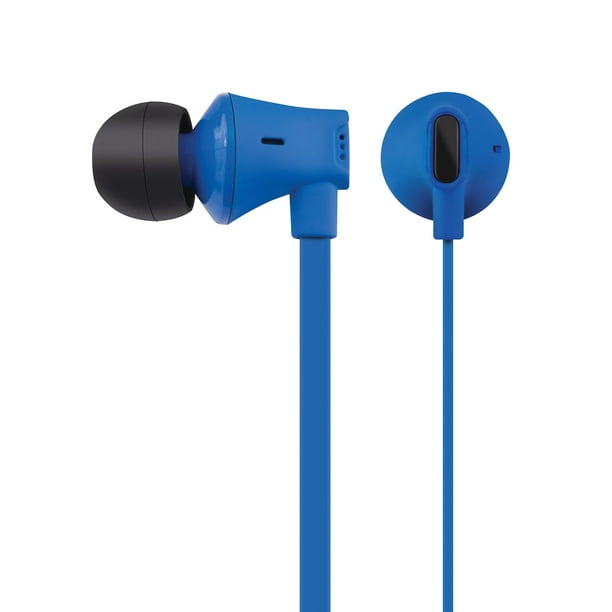 At&t Ebm03-blu Jive Noise Isolating Earbuds With In-line Microphone ...