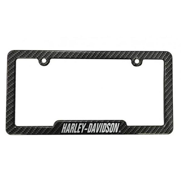 Harley-Davidson Carbon Fiber Look H-D Metal License Plate Frame CG42575, Harley Davidson