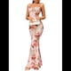 thumbnail image 3 of Vestido Maxi Bohemio de Verano para Mujer, con Estampado Floral, Tirantes Finos, Sin Mangas y Ajustado Flor Roja XL, 3 of 8