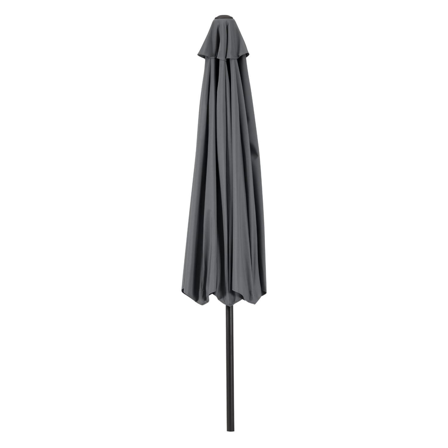 WestinTrends Paolo 9 Ft Outdoor Umbrella, Patio Shade Market Table Umbrella with Push Button Tilt and Easy Open Crank, Gray