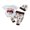 White, variant on 3Pcs Western Newborn Baby Boy Summer Clothes New to The Herd Onesie Cow Print Jogger Pants Cowboy Coming Home Outfit