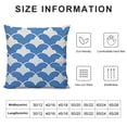 thumbnail image 5 of PHYHOO Short Plush Pillow Covers Fashion Printed Square Pillow Case for Bedroom, Sofa, Car Decoration Both Sides(Blue and White), 5 of 5