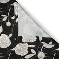 thumbnail image 4 of Ambesonne Flower Window Valance, Botany Peonies Illustration, 54" X 12", Charcoal Grey and White, 4 of 5