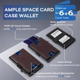 thumbnail image 2 of Tarjetero Wallet RUNBOX Slim con bloqueo RFID de metal con 6+6 ranuras, 2 of 7