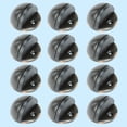 thumbnail image 2 of Renovators Supply Oil Rubbed Bronze Solid Brass Door Stop Bumper Floor Mount 1.65" Dia. Dome Style Adjustable Height Rubber Stopper Bumper forAbsorbing Shock w/Hardware Pack of 12, 2 of 3