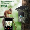 thumbnail image 4 of CAMPARK Trail Camera Solar Powered 46MP Native 4K 30fps WiFi Bluetooth Game Camera with Loop Recording 0.1s Trigger Hunting Deer Trail Cam with Night Vision IP66 Waterproof for Wildlife Monitoring, 4 of 10