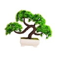 thumbnail image 3 of Tongina 4xArtificial Bonsai Tree Greenery Faux Potted Plant for Home Office Table, 3 of 8