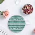 thumbnail image 4 of FMSHPON Merry Christmas Decor Xmas Tree and Deer Set of 4 Round Coaster for Drinks, Absorbent Ceramic Stone Coasters Cup Mat with Cork Base for Home Kitchen Room Coffee Table Bar Decor, 4 of 6