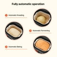 thumbnail image 4 of VEVOR Bread Maker, 19-in-1 2LB Dough Machine, Nonstick Ceramic Pan Automatic Breadmaker with Gluten Free Setting, Whole Wheat Bread Making, Digital, Programmable, 3 Loaf Sizes, 3 Crust Colors, 4 of 9