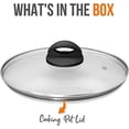 thumbnail image 7 of NutriChef Cooking Pot Lid - See-Through Tempered Glass Lids (Works with Model: NCCW12S), 7 of 7