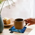 thumbnail image 3 of 3drose, Light and Love Hanukkah Season with Menorah and Blue Bokeh, Set of 4 Coasters - Cork, 3 of 6