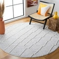 thumbnail image 2 of SAFAVIEH Marrakesh Erykah Distressed Geometric Polyester Area Rug, Ivory/Grey, 4' x 6', 2 of 10
