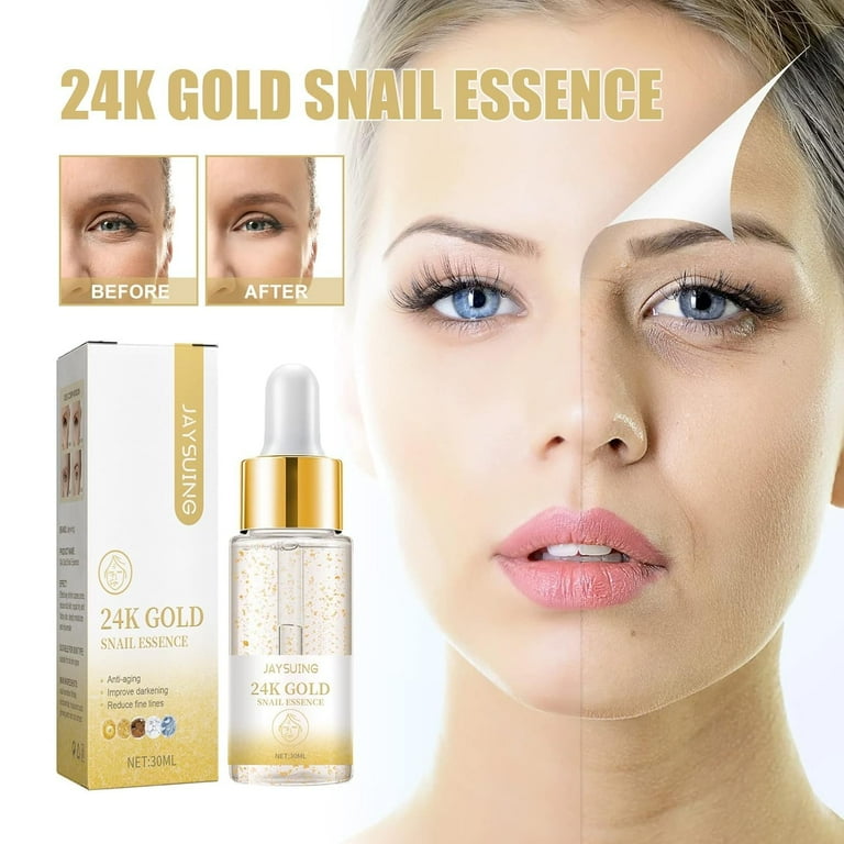 24K Gold Collagen Booster Serum, Snail 24k Gold Face Serum