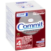 Commit: Cherry Flavor Lozenges 4Mg Stop Smoking Aid, 108 ct