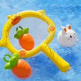 thumbnail image 4 of Juego de juguetes de baño Fiudx con red de patos para niños zanahorias y animales iluminados, 4 of 6