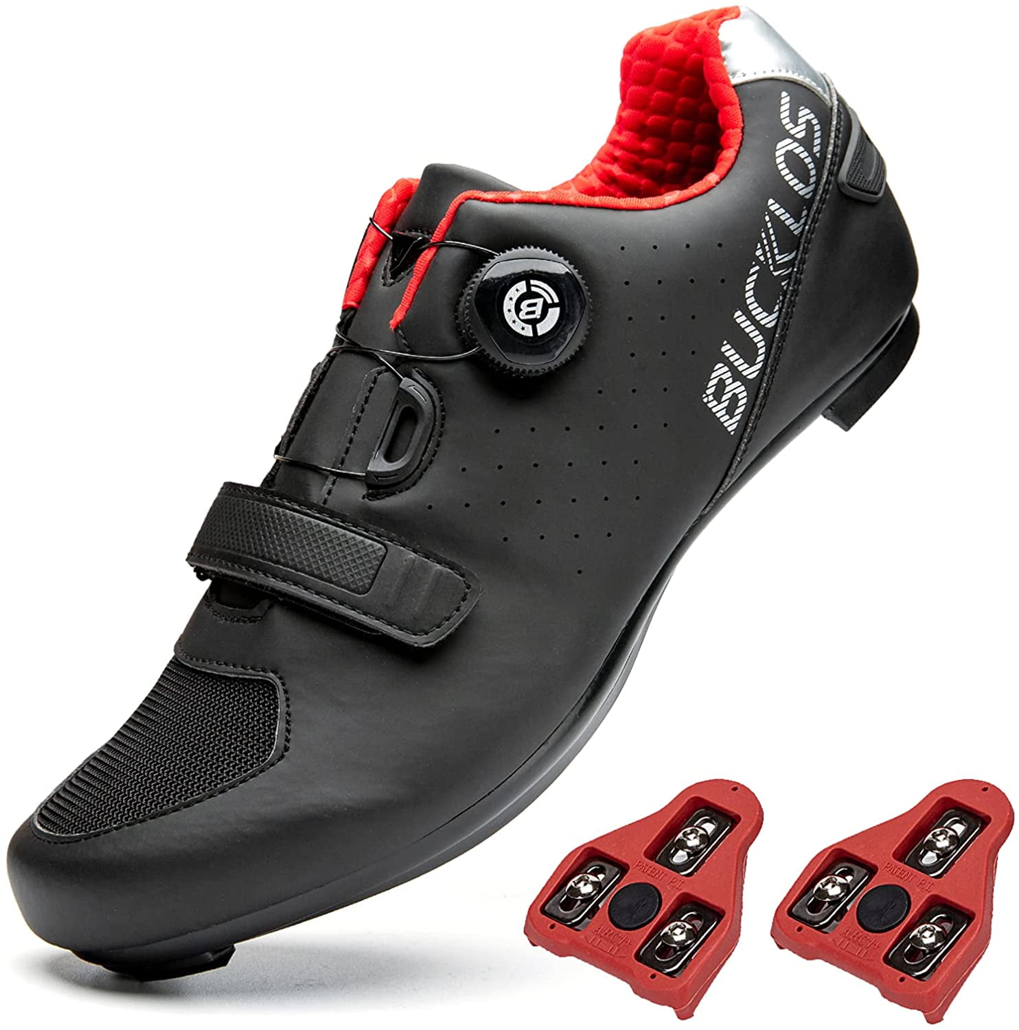 Mountain Bicycle Shoes Fits SPD Lock Cycling Shoes Black/Gray for Women Men 