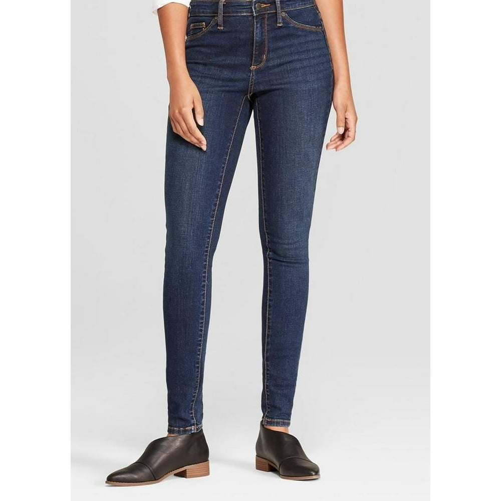 Universal Thread Women's High-Rise Jeggings, Fitted Hip, Dark Wash 6 Long, Blue - Walmart.com