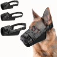 thumbnail image 1 of Soft Dog Muzzles Dog Mouth Cover - Adjustable Muzzles For Medium Large Dogs Breathable And Drinkable For Biting Barking Chewing Eating_l, 1 of 3