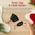 thumbnail image 4 of Best Choice Products 3ft Christmas Stocking Stand, Hanging Holiday Decor Display w/ Name Tags, Chalk Marker - Black, 4 of 8