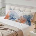 thumbnail image 2 of Ocean Corals Throw Pillow Covers Summer Beach Coral Sea Stars Decorative Lumbar Pillow Cover Rectangle Cushion Case for Sofa Couch Bed Living Room Bedroom 20 X 60 Inches, 2 of 9