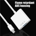 thumbnail image 3 of Mini DisplayPort to VGA Adapter Cable DP to VGA Adapter Cable DP VGA Conversion Line Support Mini DisplayPort v1.2, 3 of 8