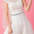 thumbnail image 3 of YooGuoGuo Bridal Rhinestone Wedding Waist Belt, Handcrafted Bling Crystal Belts Adjustable Ribbon Belt for Women Jeans Dress, 3 of 7