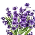thumbnail image 2 of Mainstays 19 inch Indoor Artificial Polyester Wildflower Bush in Purple Color, 2 of 9