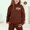 Coffee, variant on Hoodie Outfits Set Fall 2 Pieces Long Sleeve Hoodie And Sweatpants Outfits Athletic Preppy Clothes