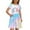 Sky Blue, variant on shoper Dress for Girls Crew Neck Cartoon Print Short Sleeve Elegant Summer Dresses Flower Girl Dresses for Girls Sky Blue 120