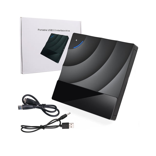 Methold Unidad de DVD externa Grabadora de CD USB 3.0 de alta velocidad Laptop /-RW Player Driver Control táctil Regrabadora a prueba de golpes para Juegos de teclado y mouse para computadora