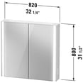 thumbnail image 2 of Duravit XV71420B1B1 Xviu Mirror Cabinet with Lighting, Champagne, 2 of 2