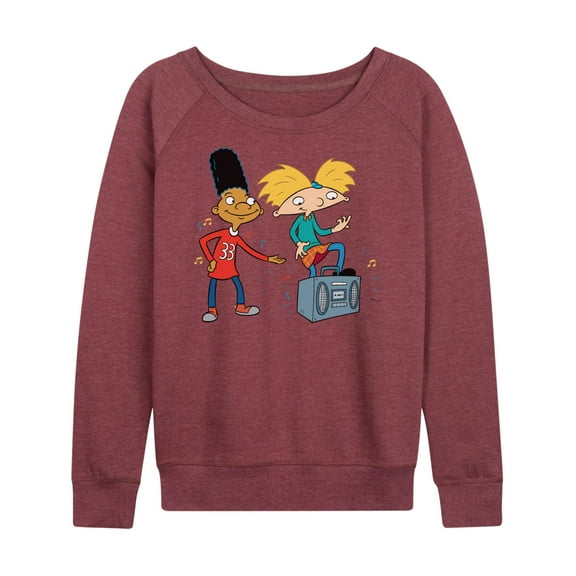 Hey Arnold! - HA Air Guitar - Women's Lightweight French Terry Long Sleeve Shirt