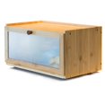 thumbnail image 1 of ETMI Bamboo Bread Box for Kitchen Counter-Large Capacity Bread Storage Container Farmhouse Bread Box with Window Bread Holder, 1 of 7