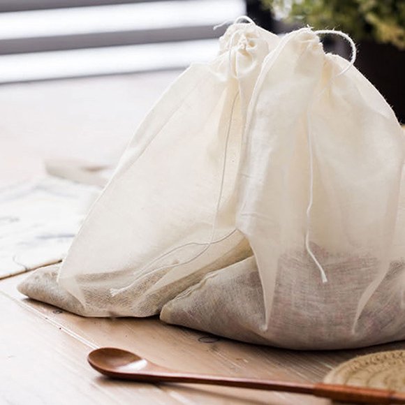 CRAFTHROU 6Ud Bolsas De Para Colar Y Potingues Beige Reutilizables
