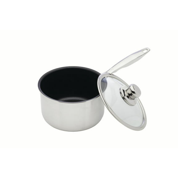 Swiss Diamond 2.6 qt (7") Nonstick Clad Saucepan w/ Lid