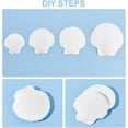thumbnail image 5 of 20pcs 2.4-4.2 Inch Large Scallop Shells 4 Sizes Natural Scallop White Craft Seashells Ocean Beach Shells for Decorating DIY Painting Mermaid Beach Party Wedding Home Decor for DIY, 5 of 8