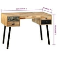 thumbnail image 4 of vidaXL Writing Desk Solid Reclaimed Teak 110x50x76 cm, 4 of 5