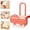 Orange, variant on Hangable Press Automatic Dumping Kitchen Draining Basket,Food Fruit Vegetable Drain Shelf,Detachable Anti-Clog Food Catcher (Cream,1PC)