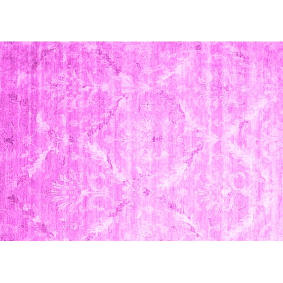 Ahgly Company Indoor Rectangle Abstract Pink Contemporary Area Rugs, 6' x 9'