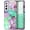Purple Green, variant on CASEFIV for Samsung Galaxy S22 Plus 5G Case,Marble Pattern Heavy Duty Shockproof Full Body Protective Phone Covers for Women Girls,Blue Gray