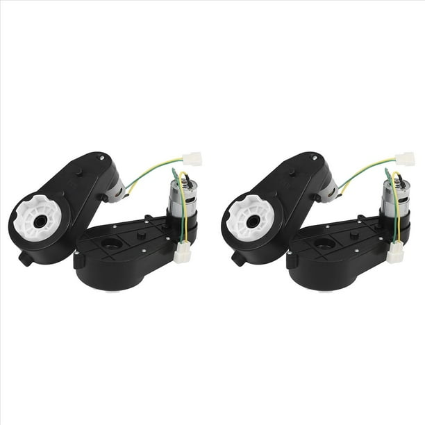 4 Piezas para Niños Que Viajan en el Automóvil Caja de Cambios 550 Motor de 12 V Motor Eléctrico de 40000 RPM con Caja de Cambios Motor de CC RS550 de Alta Velocidad Combinación