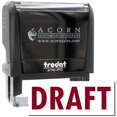 thumbnail image 1 of Large Self-Inking Draft Stamp, Trodat Printy 4913, Press and Print Stamping, Impression Size 7/8" x 2-1/4", Up to 10,000 Impressions - Burgundy Ink, 1 of 10