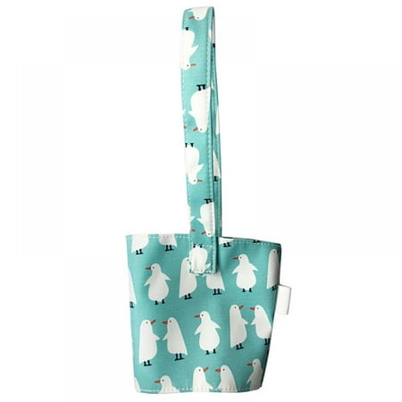 

Kernelly Portable Beverage Cup Foldable Holder Carrier Reusable Drink Sleeve Handle Carry Strap for Coffee Bubble Tea Hot & Cold Drink with Integrated Straw Holder