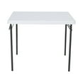 thumbnail image 3 of Lifetime 37 inch Square Folding Table, Indoor/Outdoor Commercial Grade, White Granite (80783), 3 of 20