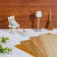 thumbnail image 4 of 10pcs Dollhouse Flooring 1:12 Scale Miniatures Dollhouse Wallpaper Peel and Stick Rustic Self-Adhesive Flooring Paper for DIY Dollhouse Accessories 5 Wood Style 8.3x11.7 inch, 4 of 5