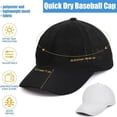 thumbnail image 3 of Baseball Hat Mesh Sports Hat Workout Tennis Hat for Men Women Adults Kids Outdoor Sports Quick Dry White, 3 of 9