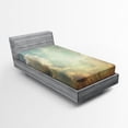 thumbnail image 1 of Ambesonne Vintage Fitted Sheet, Sky Dream Star, Twin Size, Blue White, 1 of 2