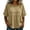 Yellow, variant on Women's Cotton Peplum Blouses Summer Oversized Pleated Round Neck Short Sleeve Shirts Flowy Casual Daily Wear Tops Yellow