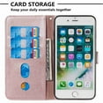 thumbnail image 4 of Dteck Case For Apple iPhone 7 Plus / 8 Plus Zipper Wallet Money Pocket[Credit Card Holder Slot] Protective [Magnetic Closure] PU Leather Wallet Cover, rosegold, 4 of 5