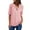 A-Pink, variant on 2026 under $5 asdoklhq Womens Plus Size $5,Long Sleeve Shirts Zip Casual Tunic V-Neck Rollable Blouse Tops